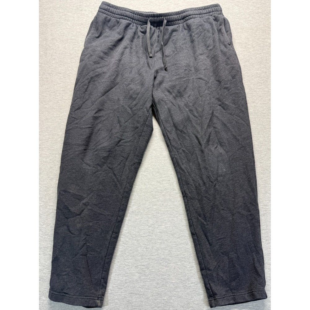 Tek Gear Ultrasoft Fleece Sweatpants Men 2XLT Charcoal Gray Workout Gym Training